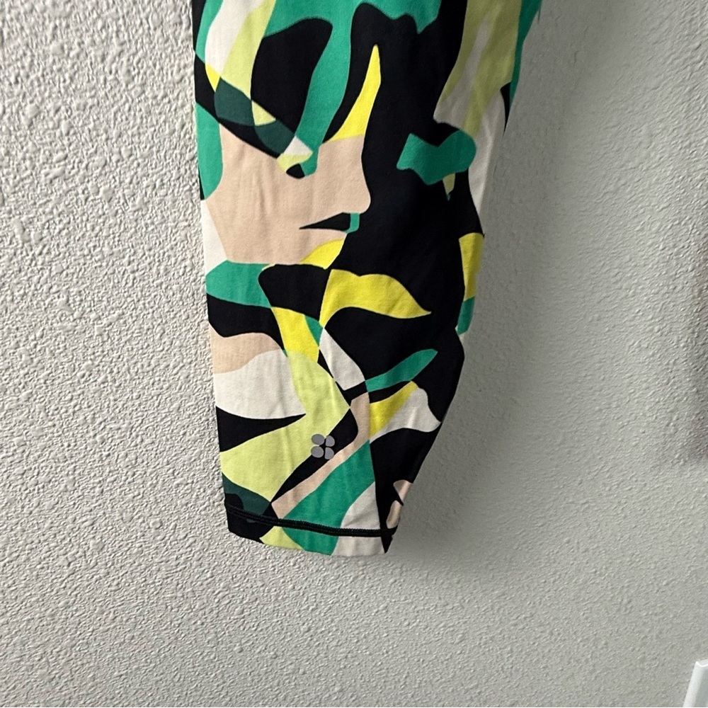 Sweaty Betty Power 7/8 Workout Leggings Green Camo Figure Casual Women’s 8-10 - Picture 10 of 11